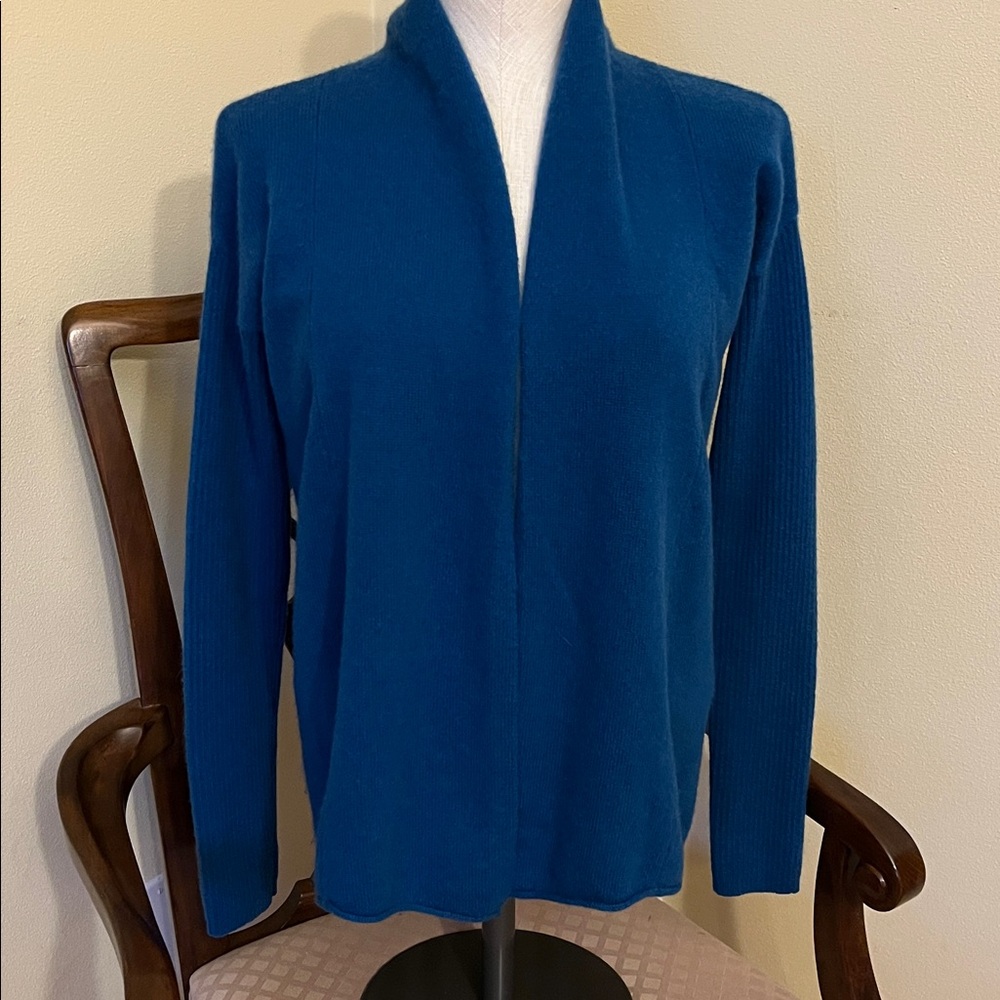 Cashmere Barneys New York Open Front Cardigan, Medium